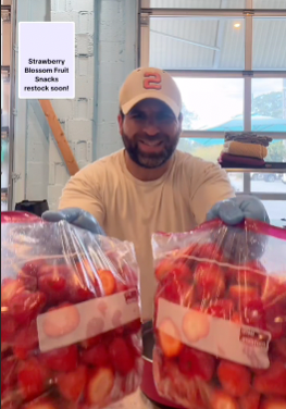 Cutting 450 Strawberries for Our Next Gummy Batch